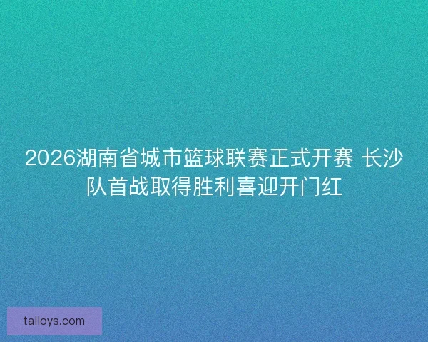 2026湖南省城市篮球联赛正式开赛 长沙队首战取得胜利喜迎开门红